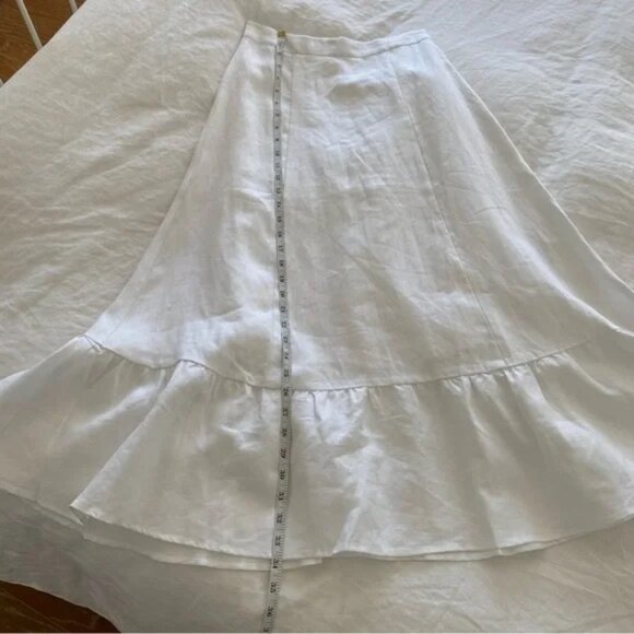 NWT Reformation Yucca Linen Two Piece Skirt Set White Size 0 - Picture 11 of 16